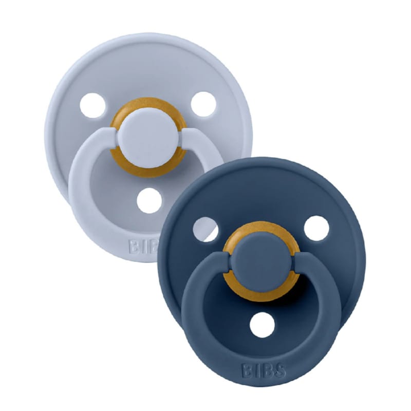 Πιπίλες Καουτσούκ 0-6 μηνών Dusty Blue/Steel Blue 2τμχ BIBS Πιπίλες Καουτσούκ 0-6 μηνών Dusty Blue/Steel Blue 2τμχ BIBS