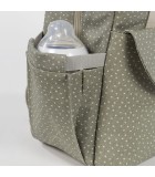 Τσάντα Αλλαξιέρα Backpack Poppy Olive Πουά WALKING MUM Τσάντα Αλλαξιέρα Backpack Poppy Olive Πουά WALKING MUM