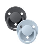 Πιπίλες Σιλικόνης One Size Iron/Baby Blue 2τμχ BIBS