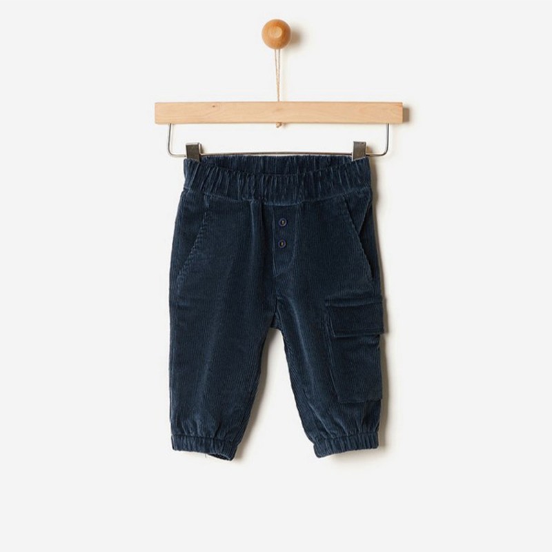 Παντελόνι Κοτλέ Modal Dark Denim YELL-OH Παντελόνι Κοτλέ Modal Dark Denim YELL-OH