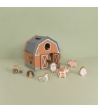 Ξύλινο παιχνίδι ταξινόμησης σχημάτων Little Farm LITTLE DUTCH Ξύλινο παιχνίδι ταξινόμησης σχημάτων Little Farm LITTLE DUTCH