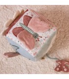 Υφασμάτινος κύβος δραστηριοτήτων Flowers & Butterflies LITTLE DUTCH Υφασμάτινος κύβος δραστηριοτήτων Flowers & Butterflies LITTLE DUTCH